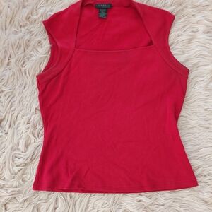 👕2☆ for $12: Red Sleeveless Top